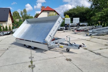 przyczepa z KIPREM ELEKTRYCZNYM 320x170x30 cm 3500kg OD RĘKI