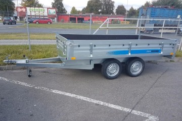 przyczepa 300x150x35 2 osiowa wszystkie burty otwierane wzmocniona