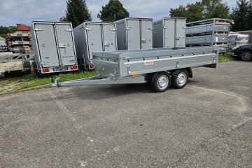 Przyczepa NEPTUN KOŁA POD SPODEM 320x169x40 cm niehamowana 750 kg 2oś