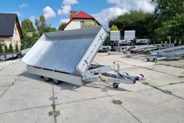 przyczepa z KIPREM ELEKTRYCZNYM 320x170x30 cm 3500kg OD RĘKI