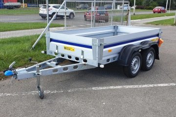 przyczepa 2 osiowa 254x134x38 750 kg spawana rama